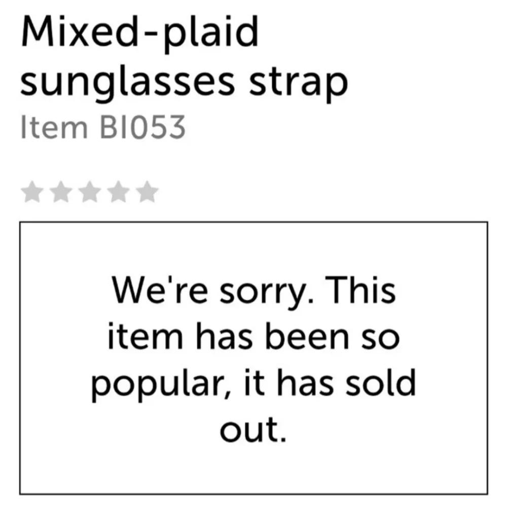 J.CREW MIXED PLAID SUNGLASSES STRAP - LEATHER BNWT UNISEX RETIRED 1 LEFT!